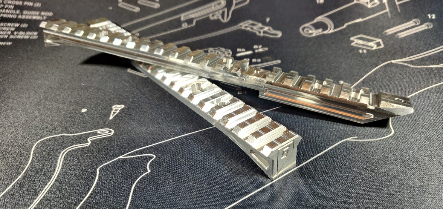 Guillotine-erweiterte einteilige CNC-Schiene